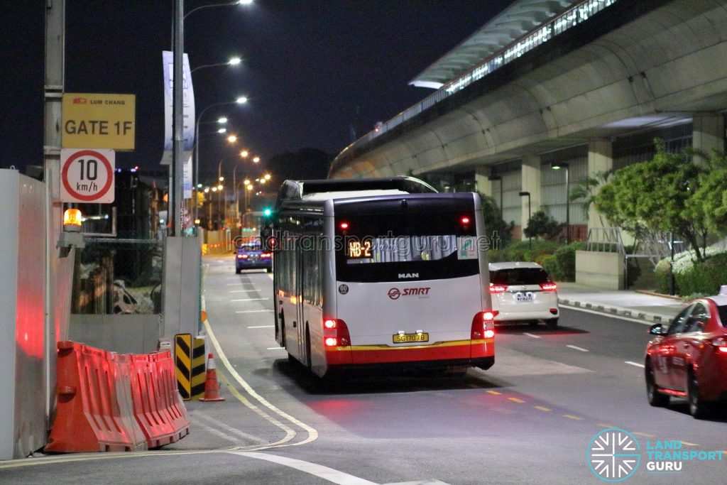 On-Demand Night Bus passing by Tanah Merah