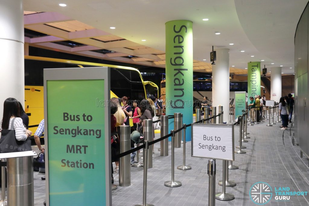 JEWEL Changi Airport - Free Shuttle Bus to Sengkang MRT Station