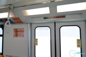 Sentosa Express Monorail - Cabin Door with Passenger Information Display