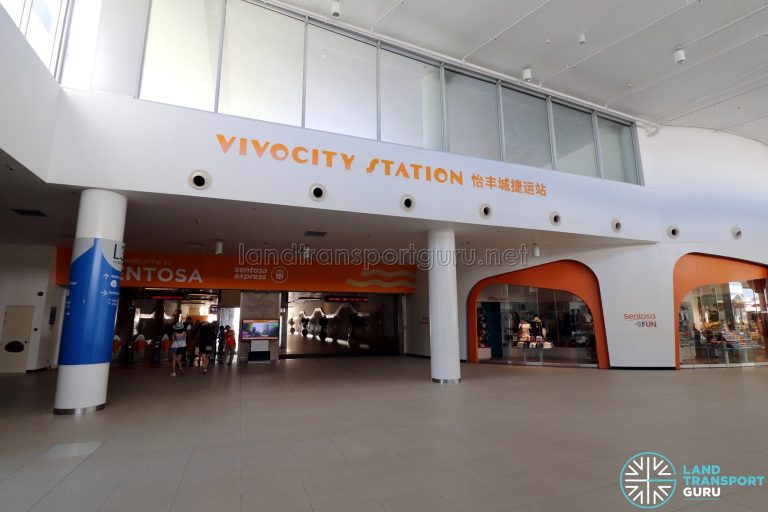 VivoCity Station Entrance to Platforms Land Transport Guru