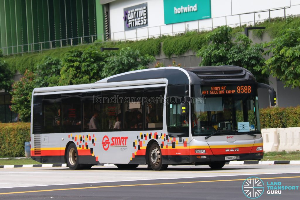 Service 858B - SMRT Buses MAN A22 (SMB1543D)