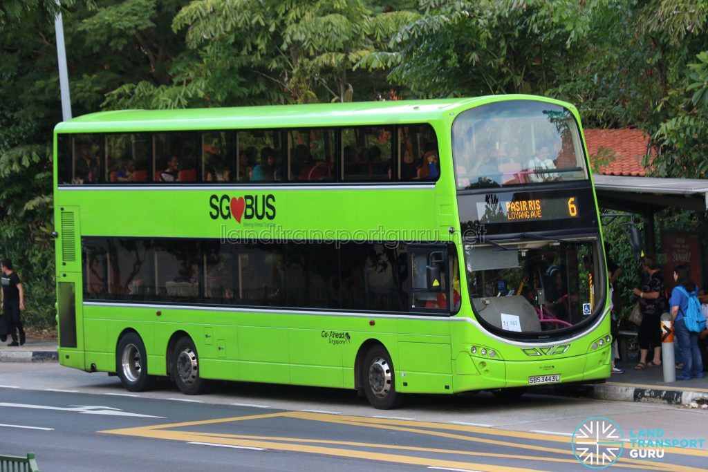 Bus 6: Go-Ahead Volvo B9TL (SBS3443L)