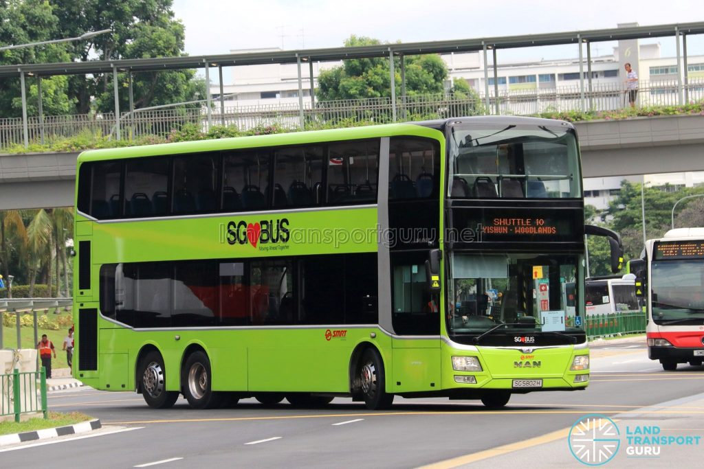 Shuttle 10 - SMRT Buses MAN Lion's City DD A95 (SG5802H)