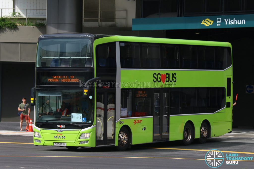 Shuttle 10 - SMRT Buses MAN Lion's City DD A95 (SG5851R)