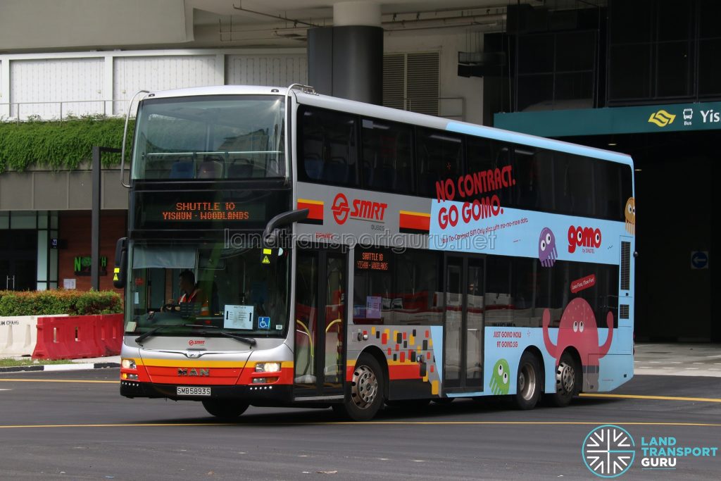 Shuttle 10 - SMRT Buses MAN Lion's City DD A95 (SMB5893S)
