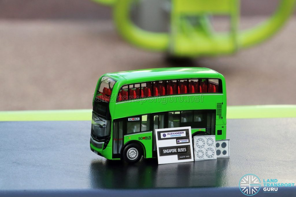 EAP ADL Enviro500 3-Door Concept bus model with customisation stickers provided
