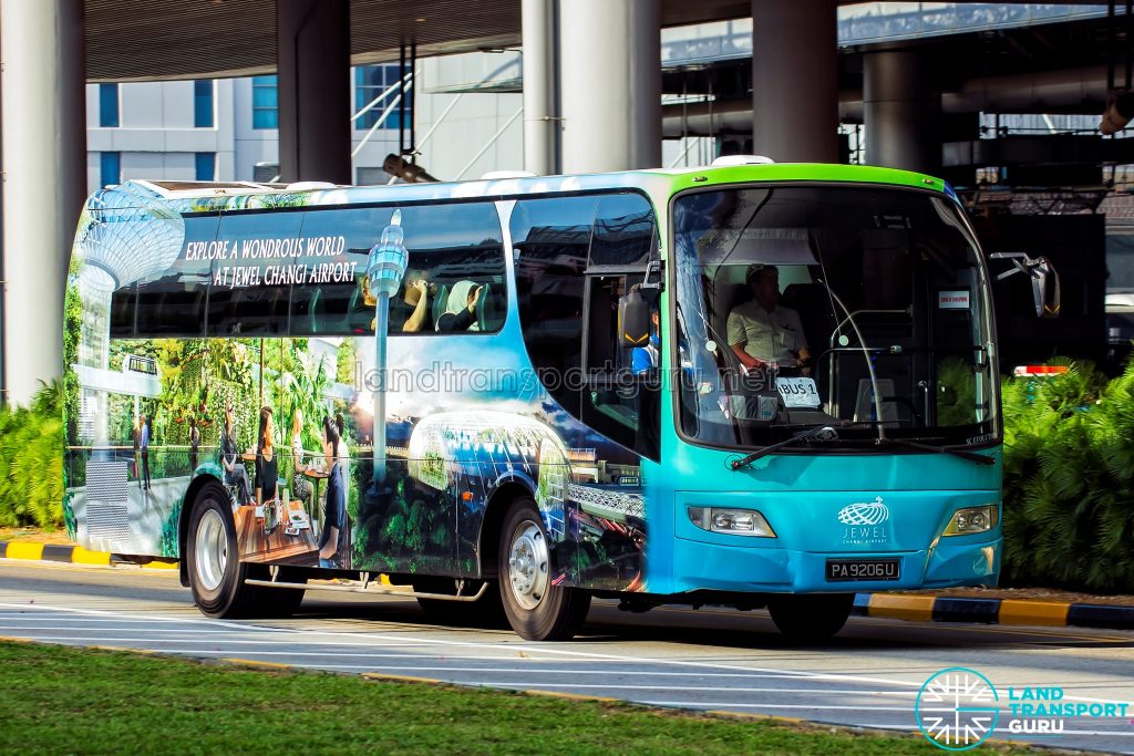 Jewel Changi Airport Shuttle Bus - Woodlands Transport Service Isuzu LT134P (PA9206U)