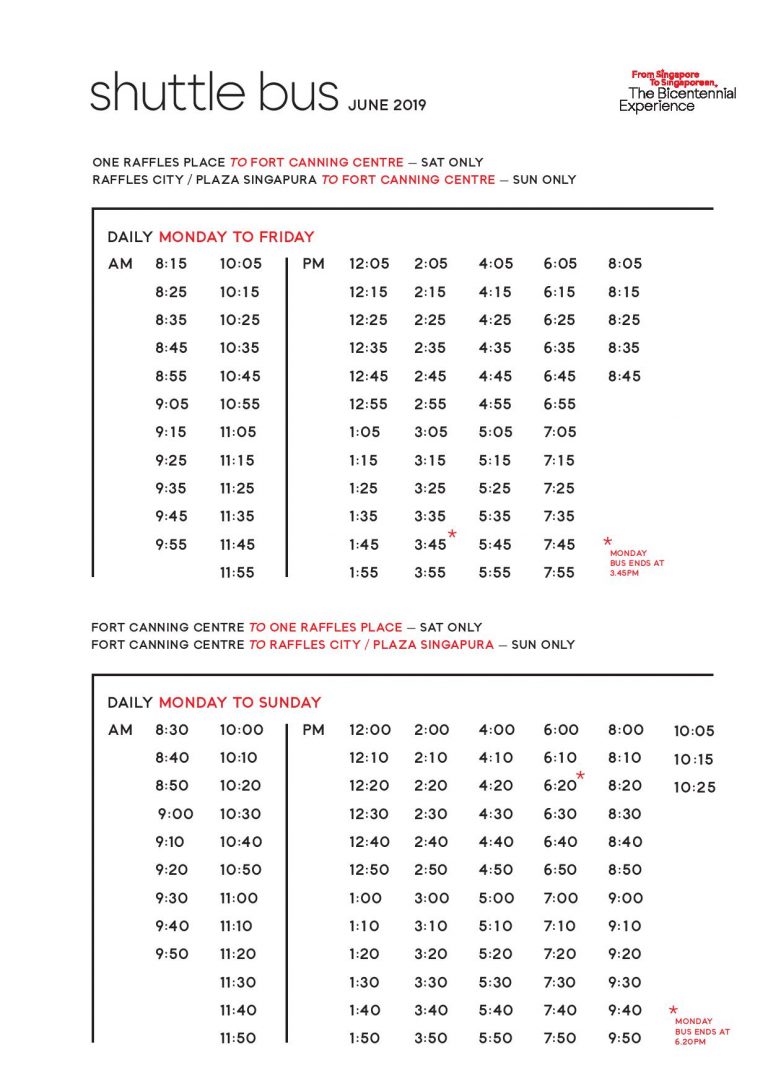 The Bicentennial Experience Shuttle Bus Land Transport Guru