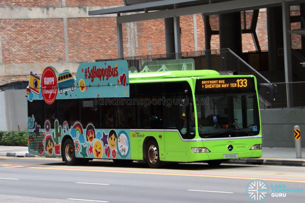 Bus 133 - SBS Transit Mercedes-Benz Citaro (SG1100B) / SGHappyBus