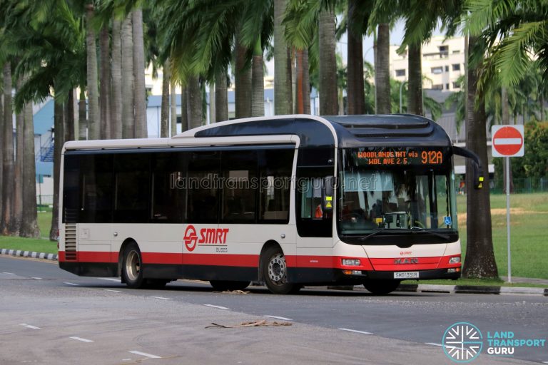 Bus 912A – SMRT Buses MAN A22 (SMB1351R) | Land Transport Guru