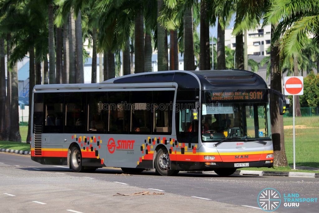 Bus 901M - SMRT Buses MAN A22 (SMB1576J)