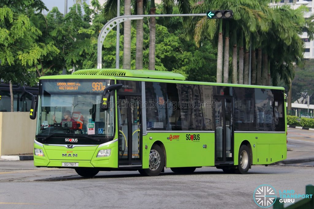 Bus 960e - SMRT Buses MAN A22 Euro 6 (SG1761T)