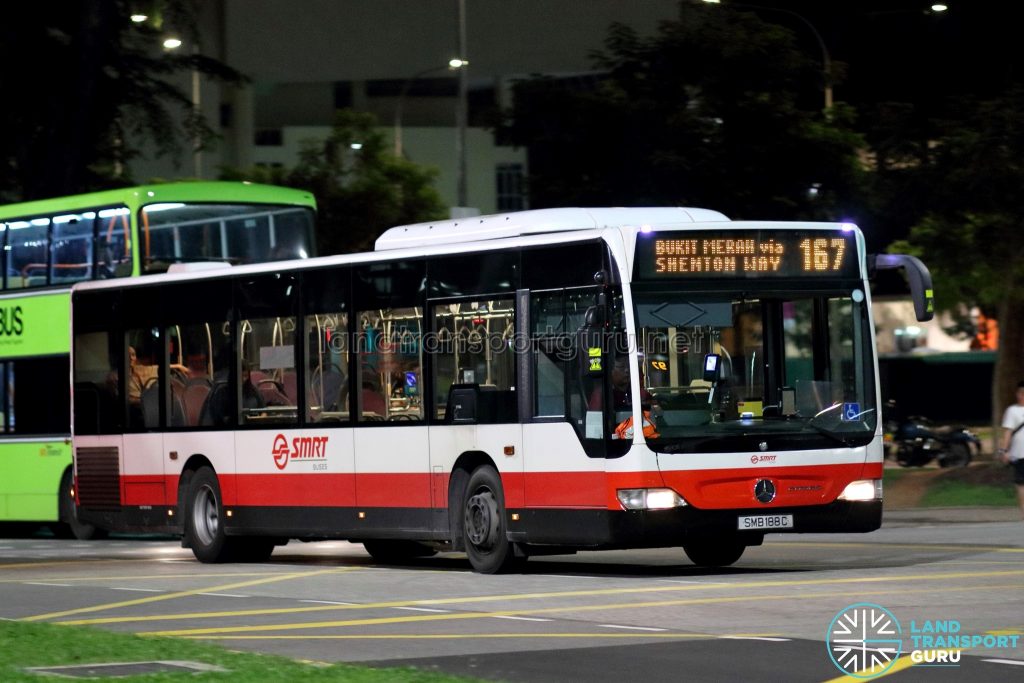 Bus 167 - SMRT Buses Mercedes-Benz Citaro (SMB188C)