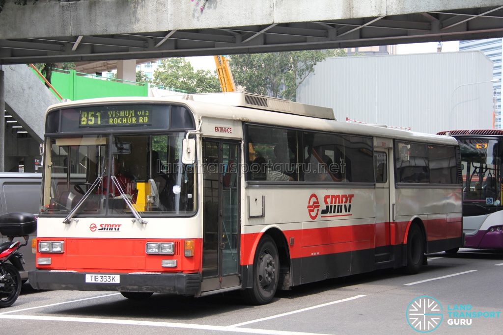 Bus 851 - SMRT Nissan Diesel U31RCN (TIB363K)