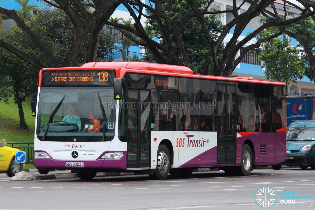 Bus 138: SBS Transit Mercedes-Benz Citaro (SBS6003D)