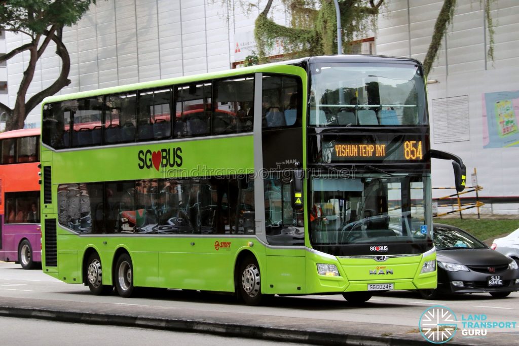 Bus 854 - SMRT Buses MAN A95 Euro 6 (SG6024E)