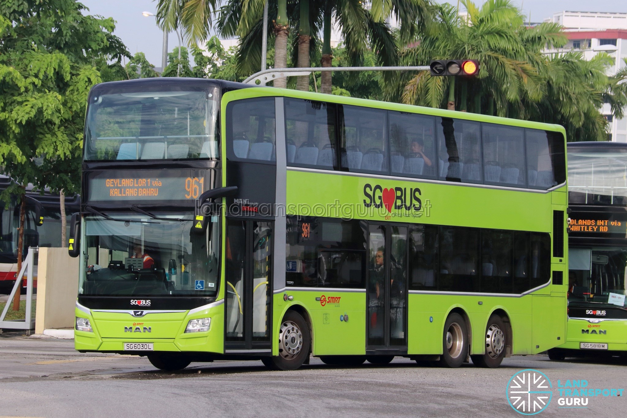 Bus 961 - SMRT Buses MAN A95 Euro 6 (SG6030L)