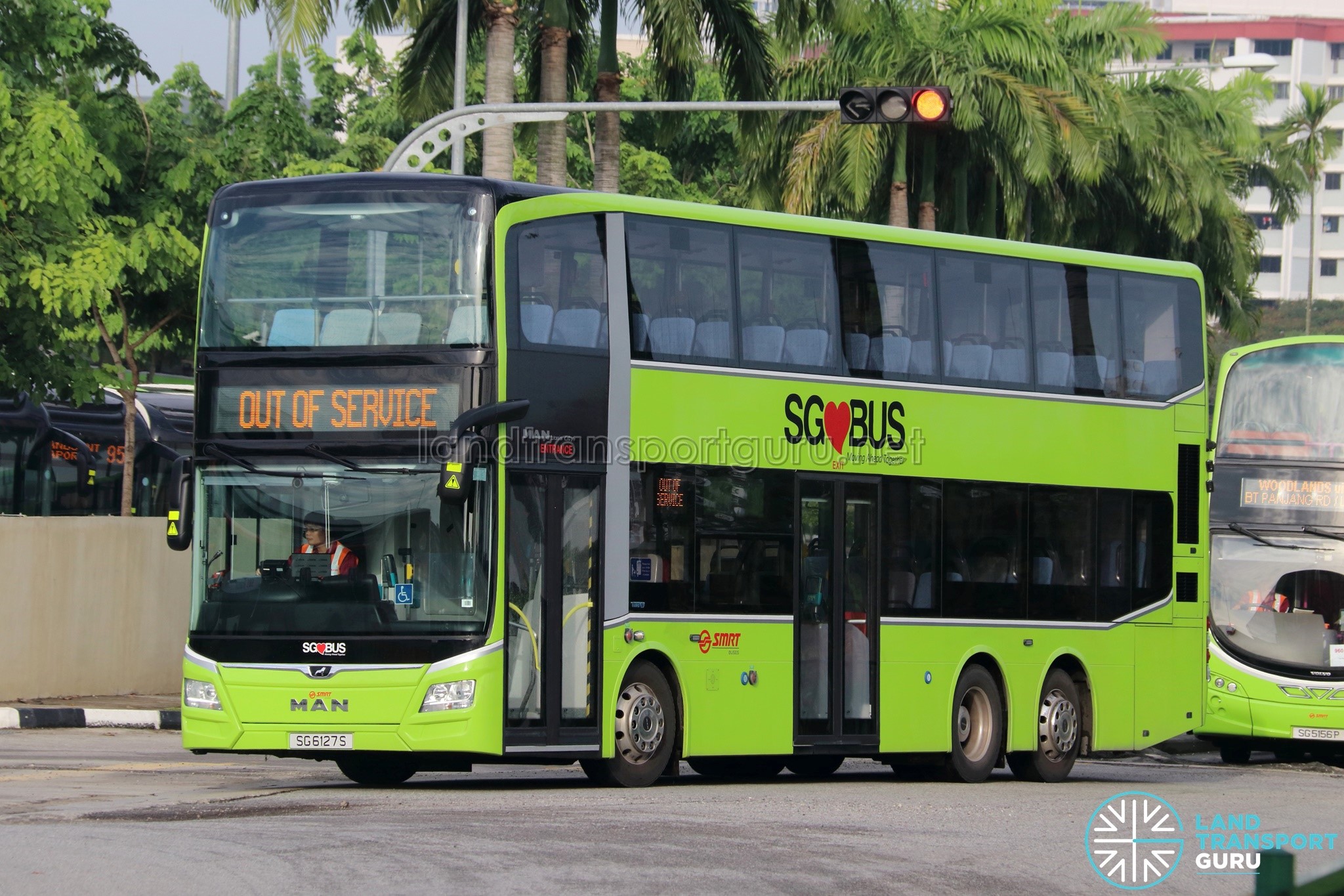 Out Of Service – SMRT Buses MAN A95 Euro 6 (SG6127S) | Land Transport Guru