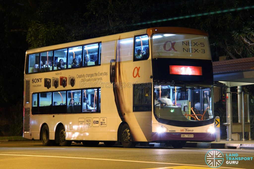 Bus 14: SBS Transit Volvo B9TL CDGE (SBS7359X)