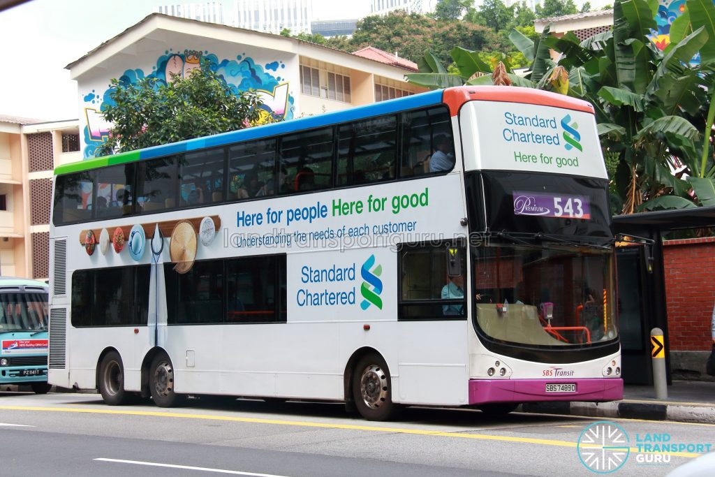 Premium Bus 543: SBS Transit Volvo B9TL CDGE (SBS7489D)