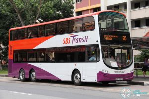Bus 60: SBS Transit Volvo B9TL Wright (SBS7503X)