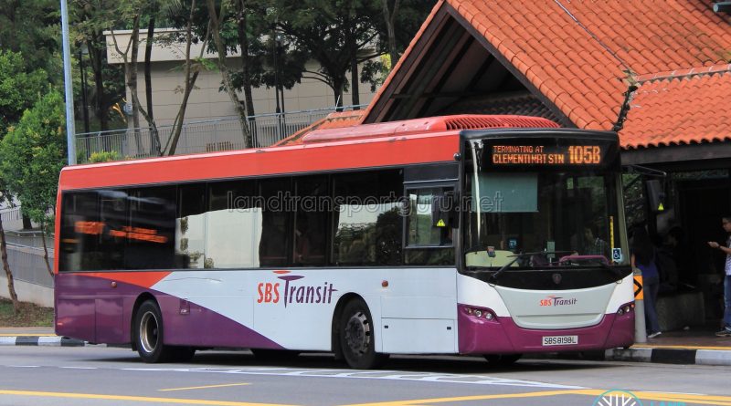 Bus 105B: SBS Transit Scania K230UB (SBS8198L)