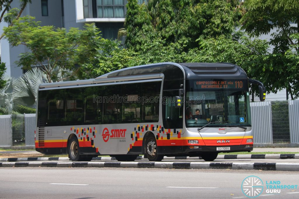 Bus 110 - SMRT MAN A22 (SG1709X)