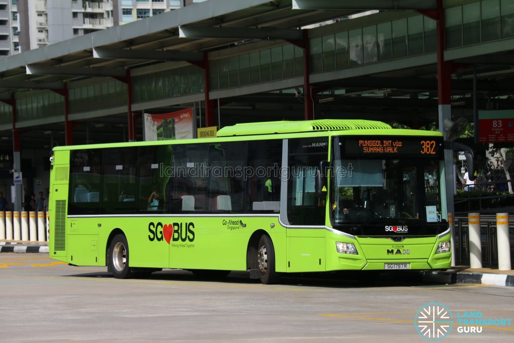 Bus 382: Go-Ahead MAN Lion's City (SG1797R)