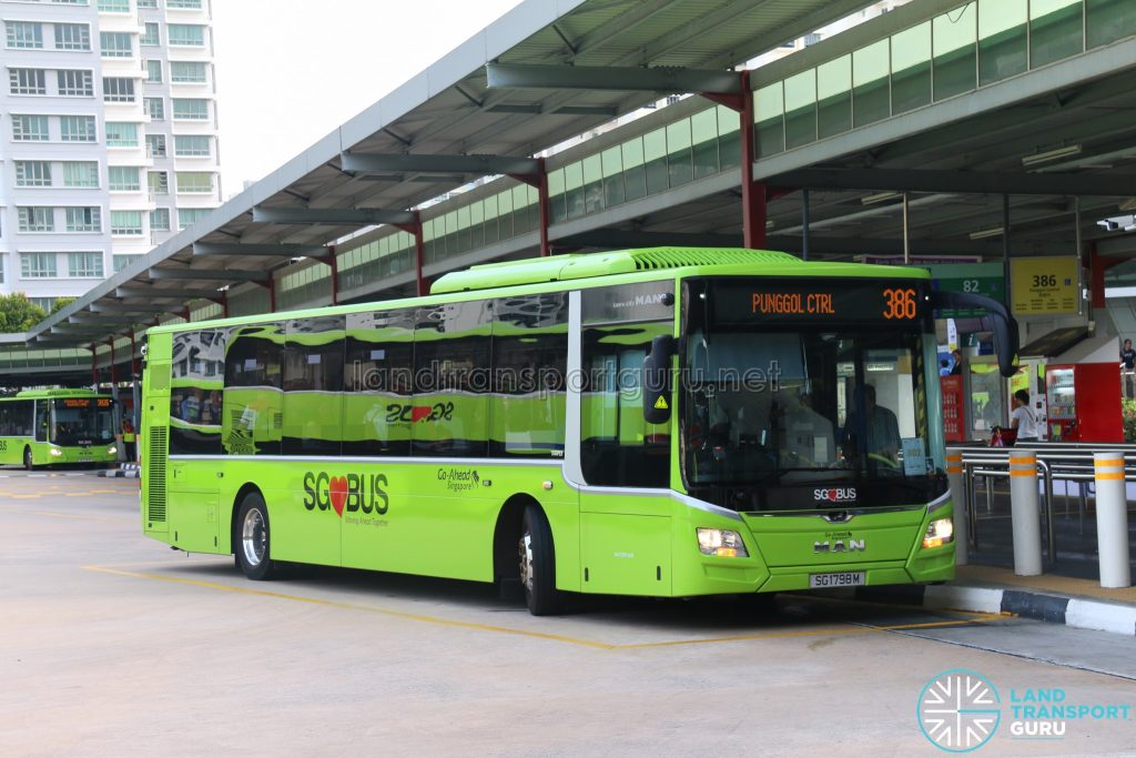 Bus 386 - Go-Ahead MAN Lion's City A22 (SG1798M)
