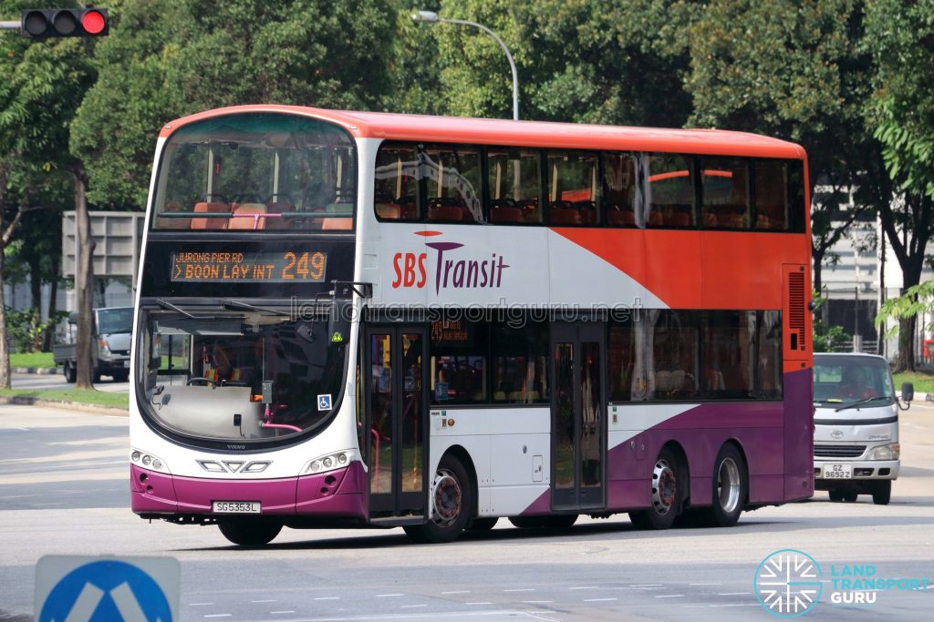 Bus 249 - SBS Transit Volvo B9TL Wright (SG5353L)