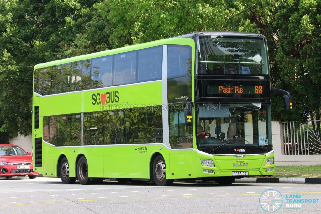 Bus 68: Go-Ahead MAN Lion's City DD (SG5914T)