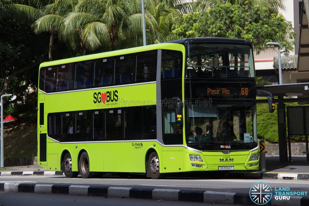 Bus 68: Go-Ahead MAN Lion's City DD (SG5914T)