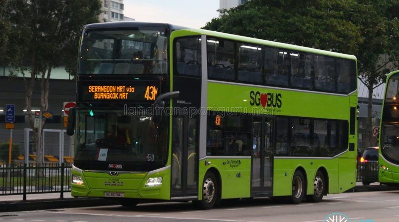 Bus 43M: Go-Ahead MAN Lion's City DD A95 (SG6094C)