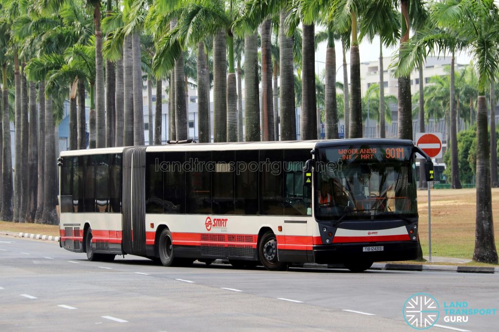 Service 901M - SMRT Buses Mercedes-Benz O405G (TIB1243S)