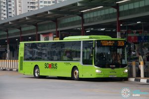 Bus 382W: Go-Ahead MAN Lion's City A22 (SG1842T)