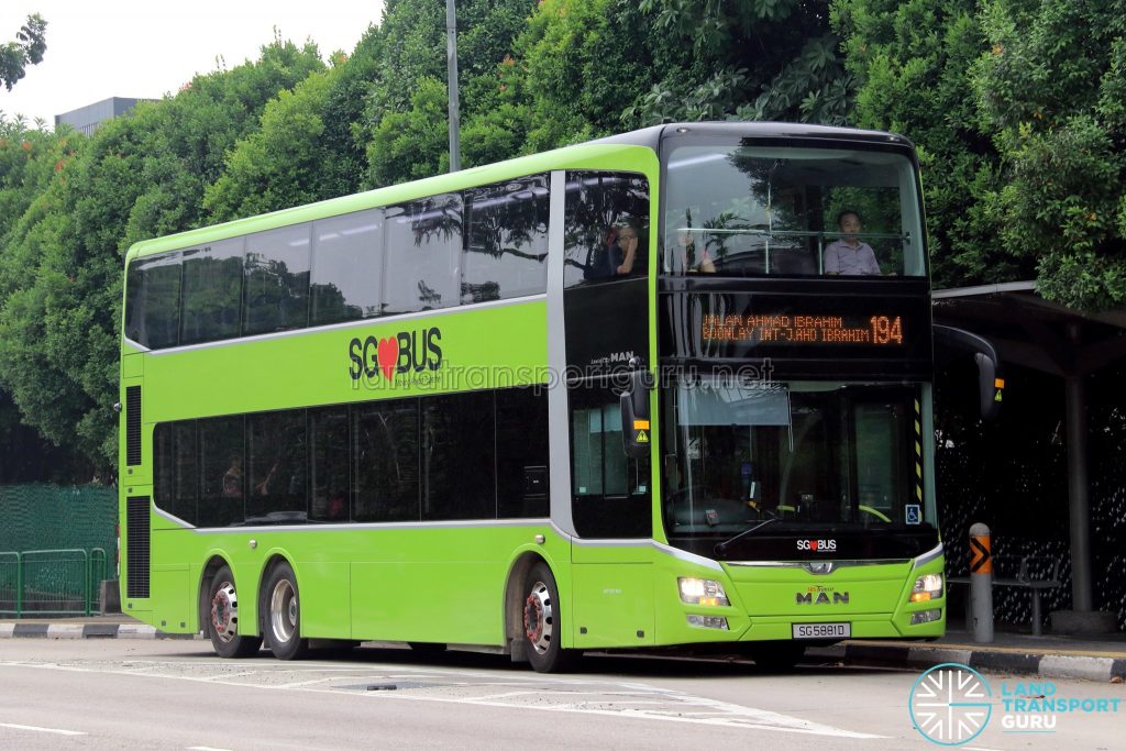 Service 194 - SBS Transit MAN A95 Euro V (SG5881D)