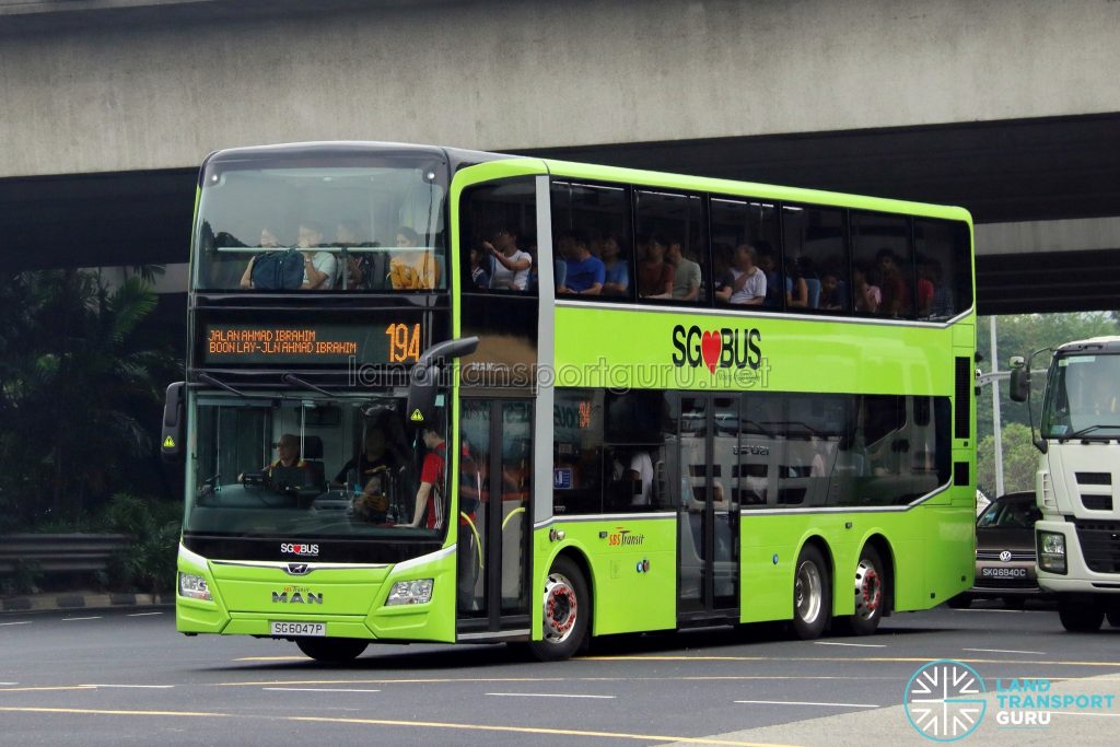 Service 194 - SBS Transit MAN A95 Euro VI (SG6047P)