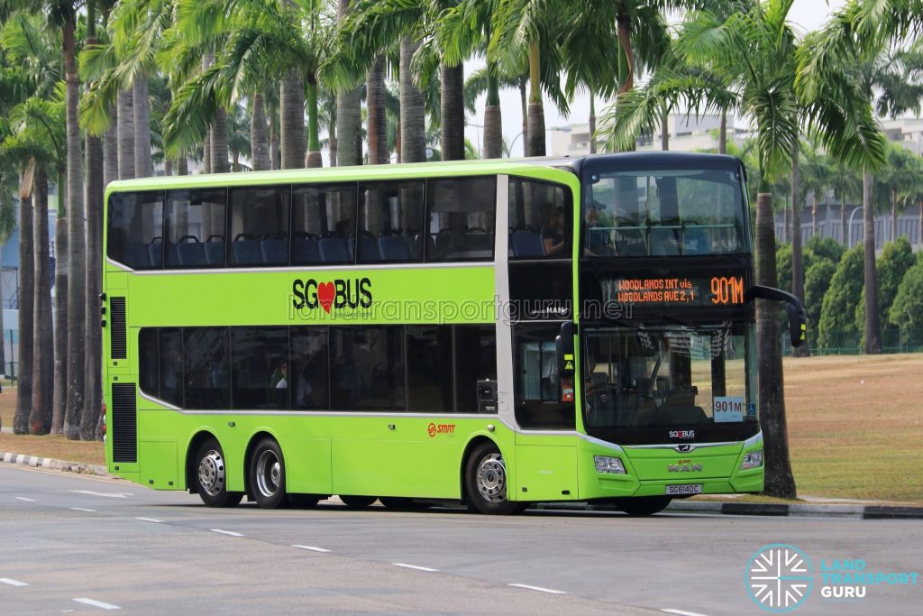 Service 901M - SMRT Buses MAN A95 Euro 6 (SG6140C)