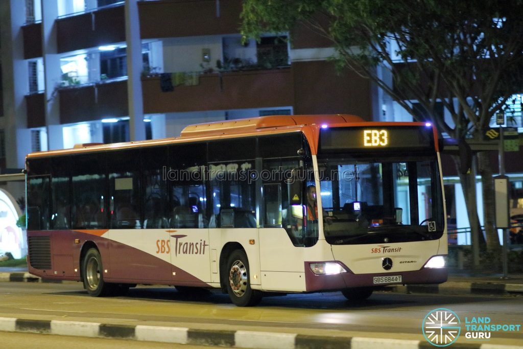 Employee Bus EB3 - SBS Transit Mercedes-Benz Citaro (SBS6844T)