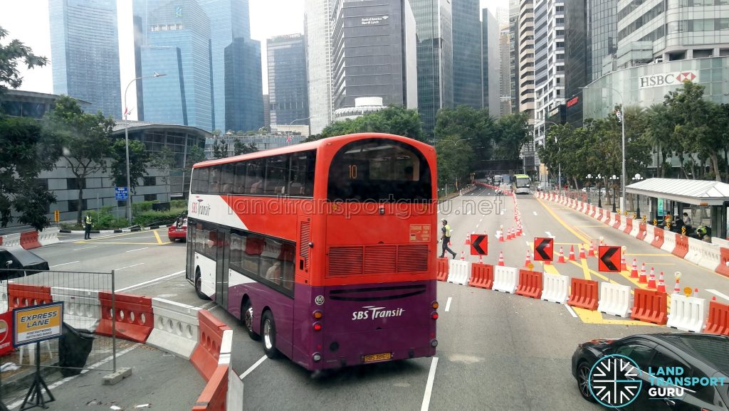 F1 2019 Road Reopening - Outside Fullerton Hotel