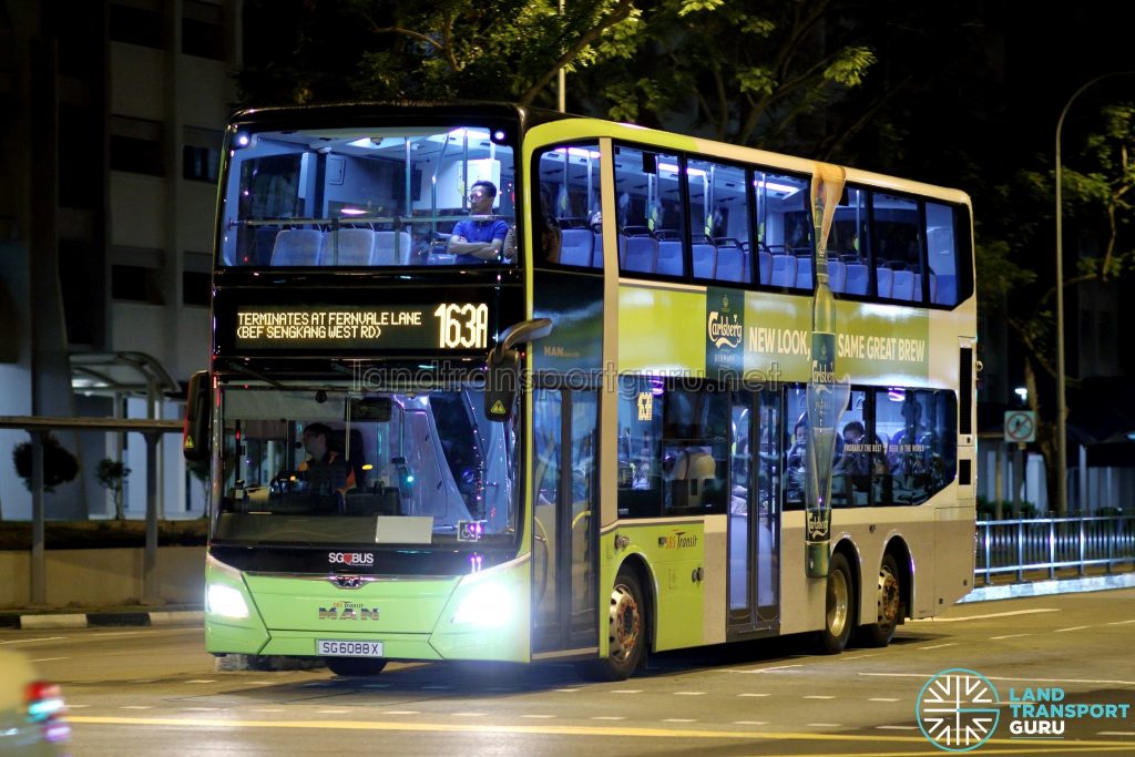 Service 163A - SBS Transit MAN A95 Euro VI (SG6088X)