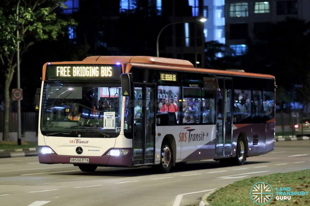PGLRT Bridging Bus - SBS Transit Mercedes-Benz Citaro (SBS6637A)