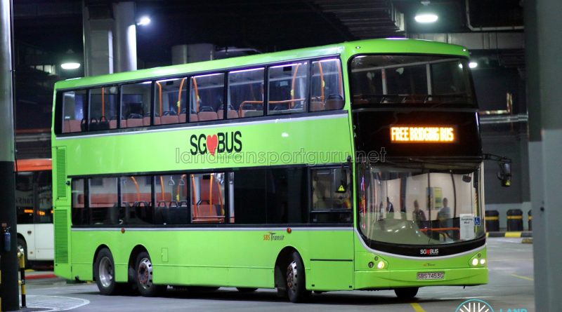 SKLRT Bridging Bus - SBS Transit Volvo B9TL CDGE (SBS7453G)