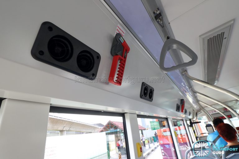 BYD C6 (Public Bus) – Interior Emergency Hammer and Air-Con Duct | Land ...