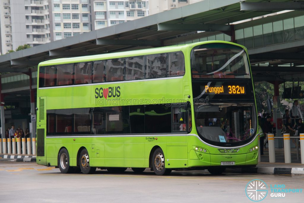Bus 382W: Go-Ahead Volvo B9TL Wright (SG5100A)