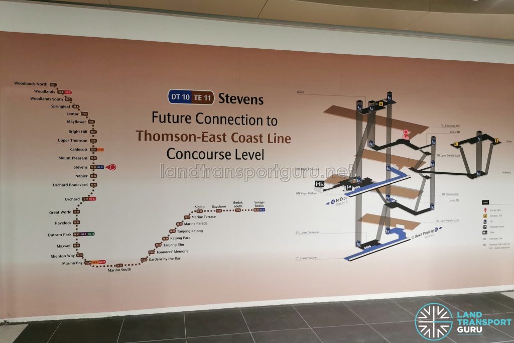 Future Connection to Thomson-East Coast Line Stevens MRT ...