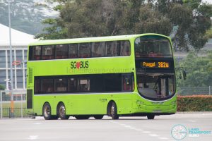 Bus 382W: Go-Ahead Volvo B9TL Wright (SG5097B)