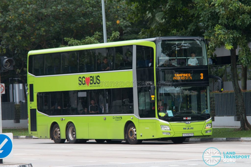 Bus 3: Go-Ahead MAN Lion's City DD A95 (SG5907P)