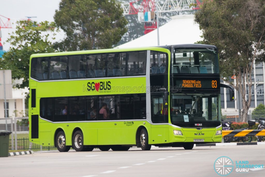 Bus 83: Go-Ahead MAN Lion's City DD A95 (SG6095A)