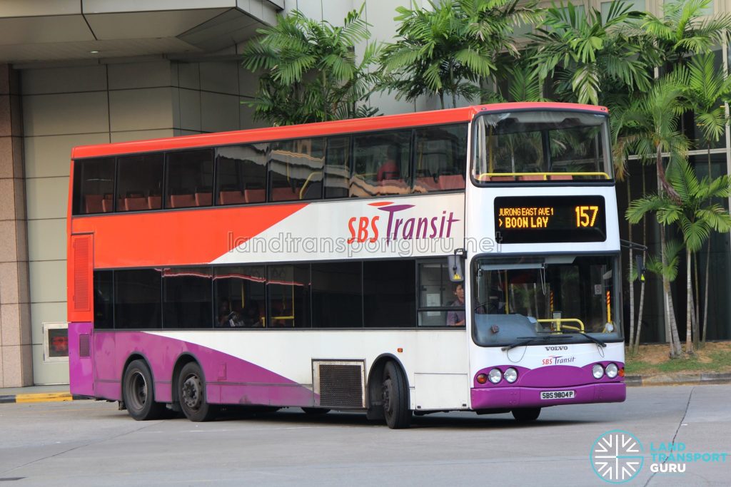 Bus 157 - SBS Transit Volvo B10TL (SBS9804P)